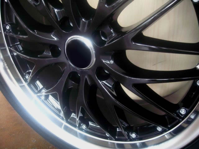 MERCEDES WHEELS/RIM CLK320 CLK350 CLK500 Black w/ Polished Lip 18" - Image 4