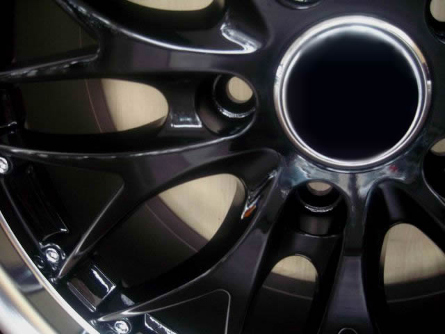 MERCEDES WHEELS/RIM CLK320 CLK350 CLK500 Black w/ Polished Lip 18" - Image 3