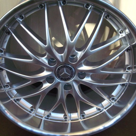 MERCEDES WHEELS/RIM CL500 S430 S500 S550 S600 Hyper Silver w/ Mirror Lip 20"