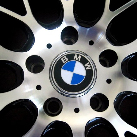 BMW WHEELS/RIM 328i 328xi 330i 330ci 330xi X3 Black / Machine Face / Stainless Chrome Lip 20"