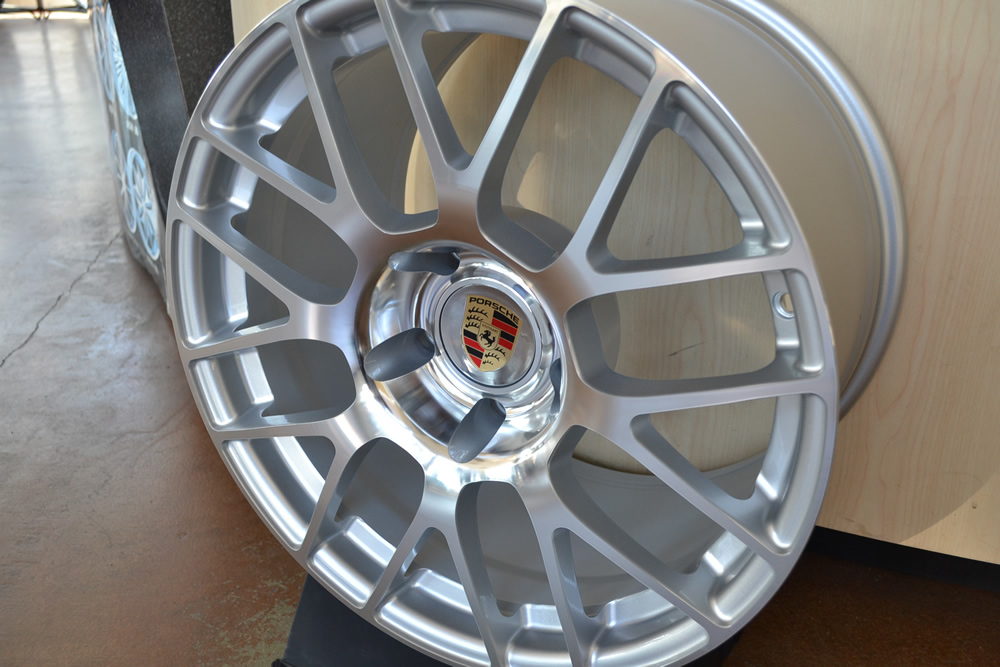 PORSCHE WHEELS/RIM 911 CARRERA S CABRIOLET C2 C2S C4 TARGA 4 996/997 Hyper Silver w/ Mirror Cut Face - 18" - Image 4