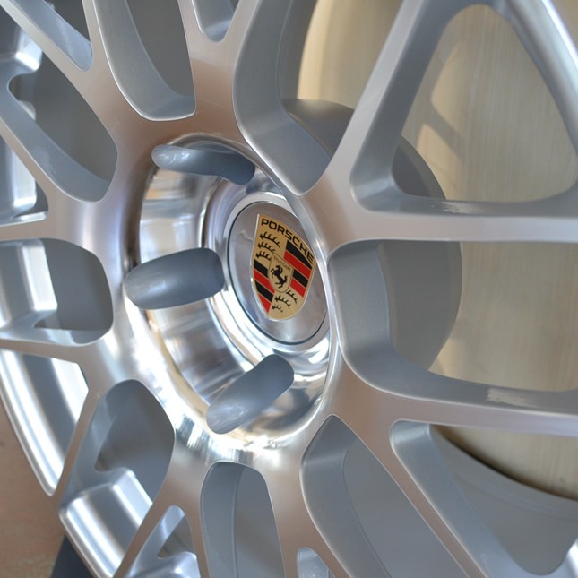 PORSCHE WHEELS/RIM 911 CARRERA TARGA 4S C4S TURBO S CABRIOLET 996/997 Hyper Silver w/ Mirror Cut Face - 20"