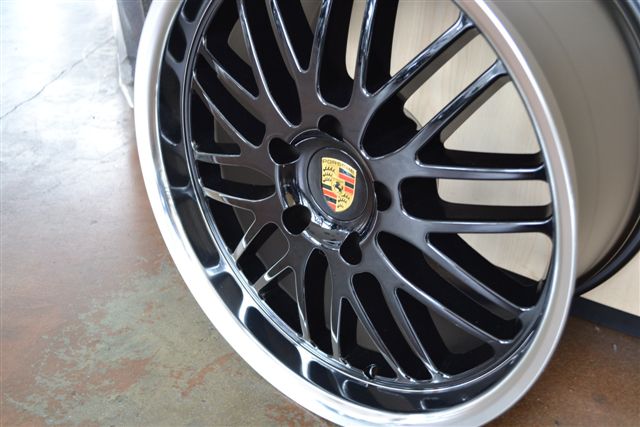 PORSCHE WHEELS/RIM 911 CARRERA TARGA 4S C4S TURBO S CABRIOLET 996/997 Black / Mirror Lip - 19" - Image 3
