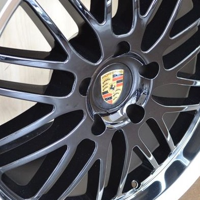 PORSCHE WHEELS/RIM 911 CARRERA TARGA 4S C4S TURBO S CABRIOLET 996/997 Black / Mirror Lip - 19"
