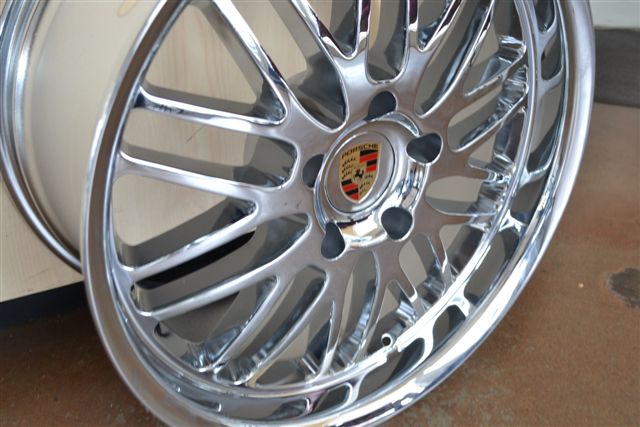 PORSCHE WHEELS/RIM 986 987 BOXSTER S SPYDER 987c CAYMAN R Chrome - 19" - Image 2