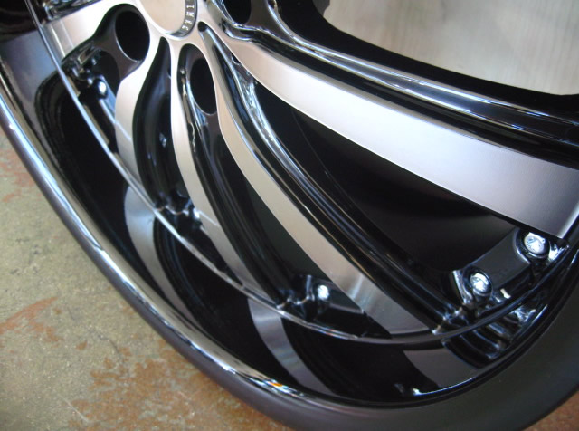 BMW WHEELS/RIM 325i 325xi 325ci E46 E90 M3 Machine Face / Black Lip 19" - Image 5