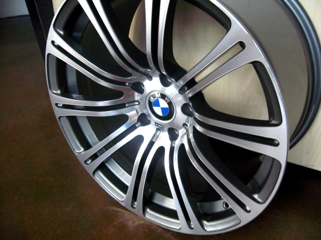 BMW WHEELS/RIM 325i 325xi 325ci E46 E90 M3 Machine Face / Gunmetal 19" - Image 5