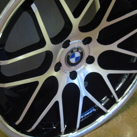 BMW WHEELS/RIM 740i 740Li 745i 745Li E65 E66 Black / Machined Face 22"