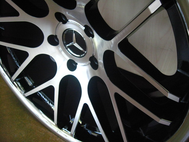 MERCEDES WHEELS/RIM E E55 E320 E350 E550 Diamond Cut / Black Inner 20" - Image 7