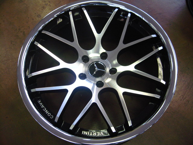 MERCEDES WHEELS/RIM E E55 E320 E350 E550 Diamond Cut / Black Inner 20" - Image 6