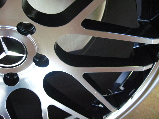 MERCEDES WHEELS/RIM E E55 E320 E350 E550 Diamond Cut / Black Inner 20" - Image 4