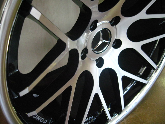 MERCEDES WHEELS/RIM E E55 E320 E350 E550 Diamond Cut / Black Inner 20" - Image 2