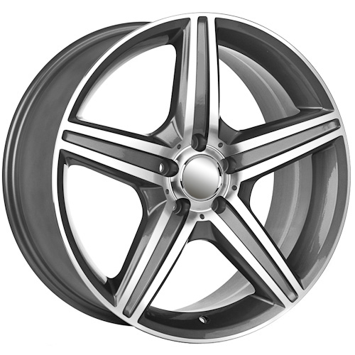 MBZ-615 Machined with Gun Metal Accents - 18"