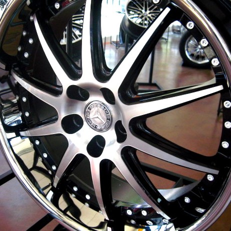 MERCEDES WHEELS/RIM CLS550 SLK300 SLK350 SL550 SL600 Black & Machined Finished 18"