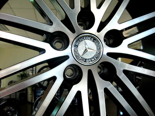 MERCEDES WHEELS/RIM CL500 S430 S500 S550 S600 Diamond Cut / Black Inner Spokes / Chrome Lip 20" - Image 2