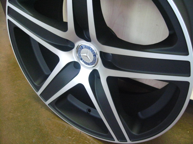 MERCEDES WHEELS/RIM E E55 E320 E350 E550 Machine Face / Black 20" - Image 3