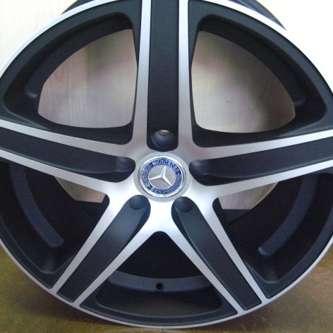MERCEDES WHEELS/RIM E E55 E320 E350 E550 Machine Face / Black 20"