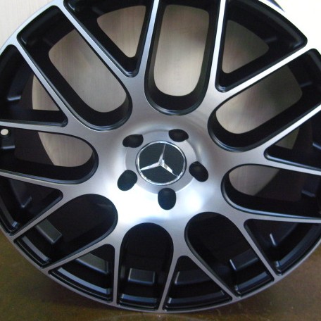 MERCEDES WHEELS/RIM E E55 E320 E350 E550 Black / Machined Face 19"
