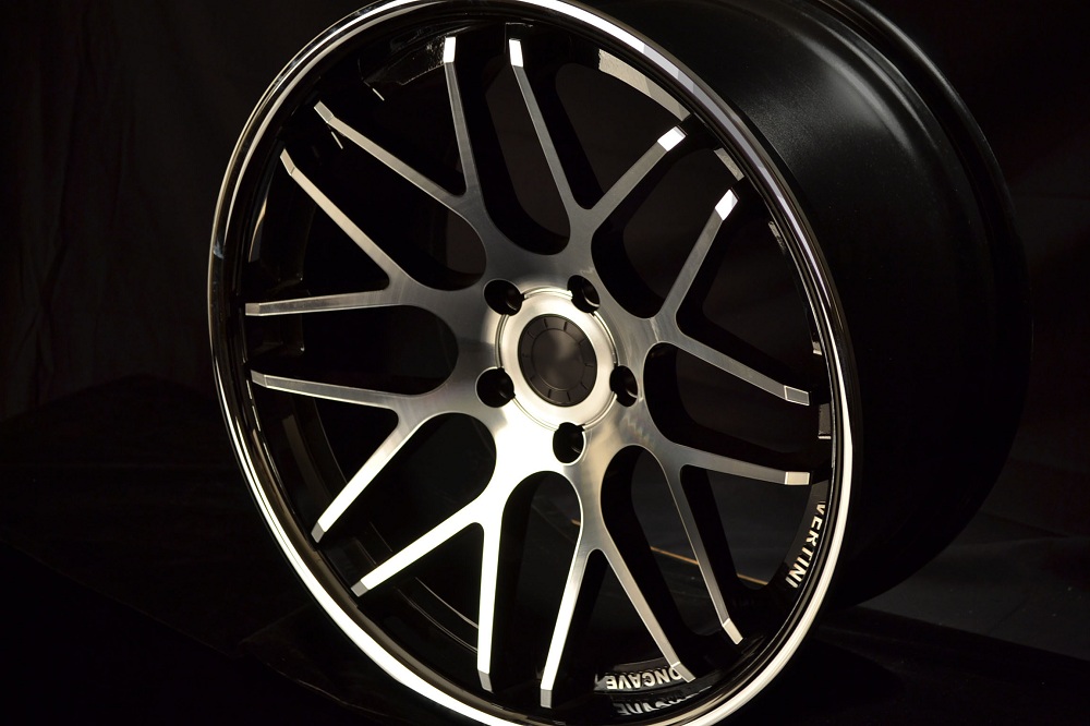 PORSCHE WHEELS/RIM 911 CARRERA TARGA 4S C4S TURBO S CABRIOLET 996/997 Black Diamond Cut / Chrome Lip - 19" - Image 4