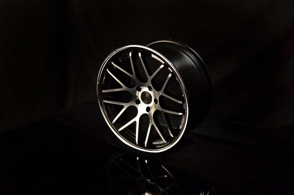PORSCHE WHEELS/RIM 911 CARRERA TARGA 4S C4S TURBO S CABRIOLET 996/997 Black Diamond Cut / Chrome Lip - 19" - Image 3
