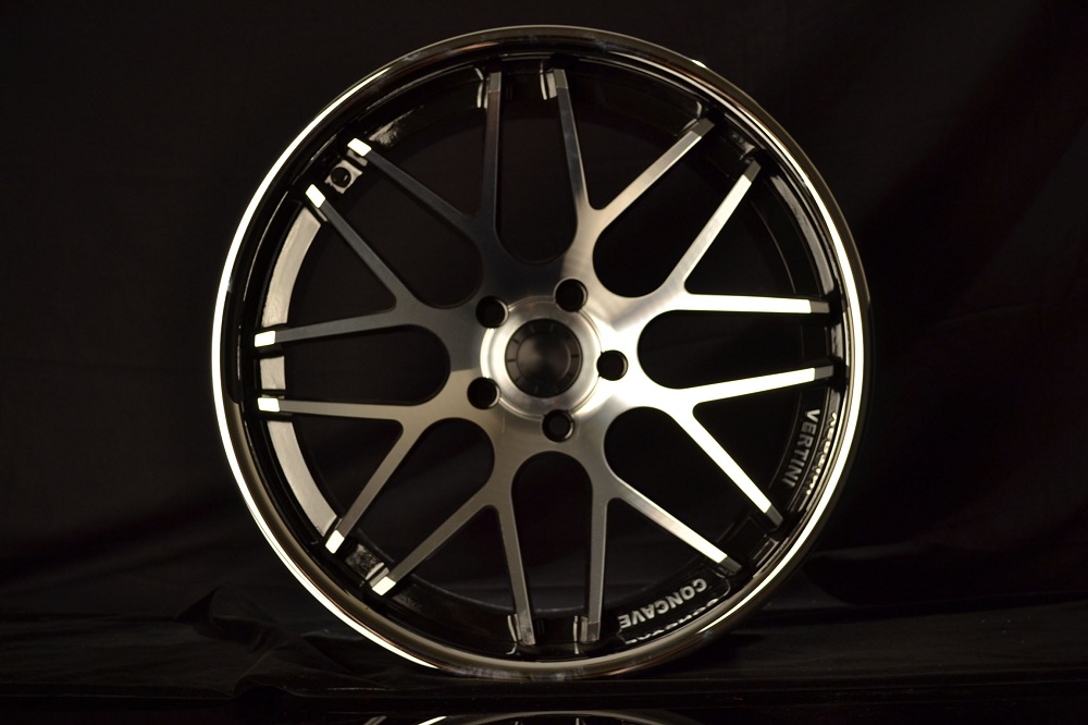 PORSCHE WHEELS/RIM 911 CARRERA TARGA 4S C4S TURBO S CABRIOLET 996/997 Black Diamond Cut / Chrome Lip - 19" - Image 6