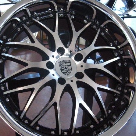PORSCHE WHEELS/RIM 986 987 BOXSTER S SPYDER 987c CAYMAN R Diamond Cut Face / Stainless Chrome Lip - 19"