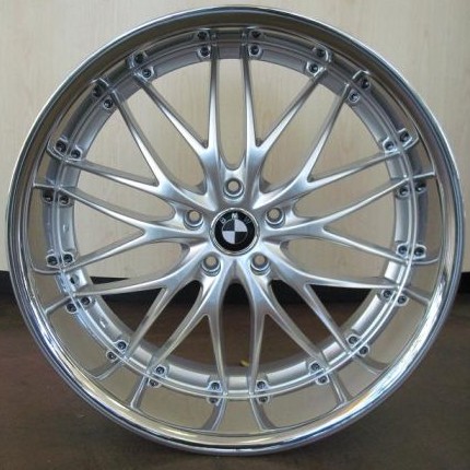 BMW WHEELS/RIM E60 E63 E64 645ci 650i M5 M6 Silver / Chrome Lip 22"