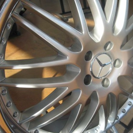 MERCEDES WHEELS/RIM CL500 S430 S500 S550 S600 Silver / Chrome Lip 22"