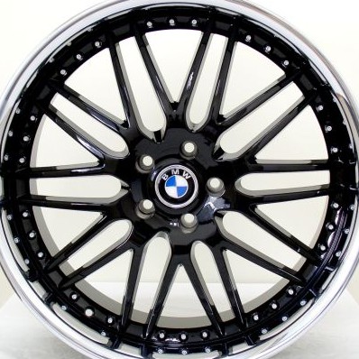 BMW WHEELS/RIM 750i 750Li 760i 760Li X5 X6 M Black / Chrome Lip 22"