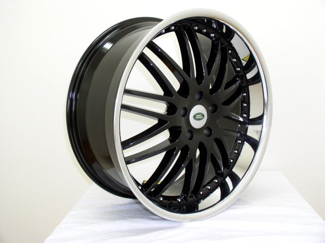 WHEELS/RIM RANGE ROVER HSE SPORT SUPERCHARGED LR3 Gloss Black / Chrome Lip - 22" - Image 3