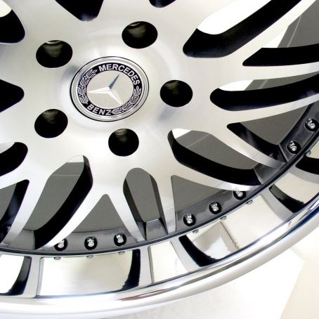 MERCEDES WHEELS/RIM E E55 E63 E320 E350 E550 Machine Face / Chrome Lip 20"
