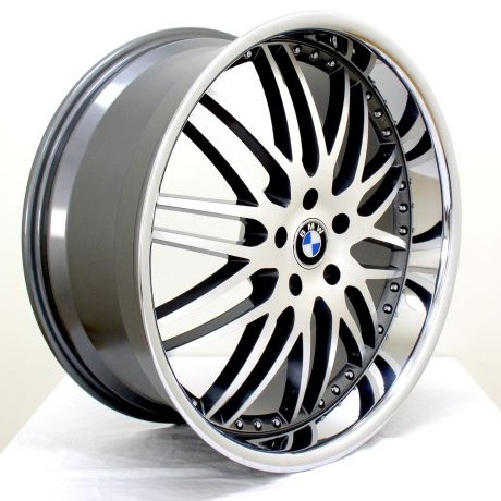 BMW WHEELS/RIM E60 E63 E64 645ci 650i M5 M6 Machine Face / Chrome Lip 22"