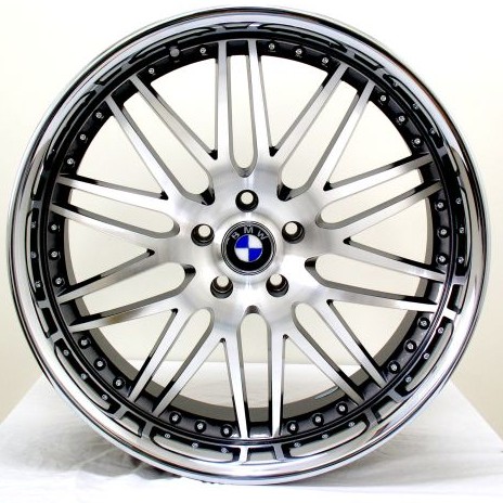 BMW WHEELS/RIM 740i 740Li 745i 745Li E65 E66 Machine Face / Chrome Lip 22"