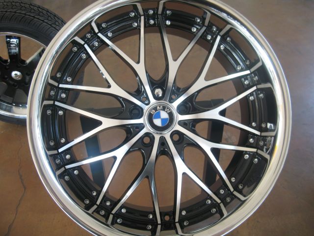 BMW WHEELS/RIM E85 E89 Z4 Z8 335i 335d 335xi Black Diamond / Stainless Chrome Lip 19" - Image 7