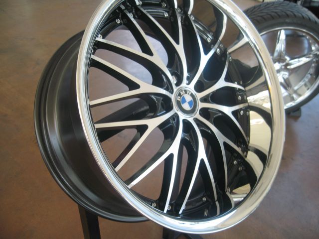 BMW WHEELS/RIM E85 E89 Z4 Z8 335i 335d 335xi Black Diamond / Stainless Chrome Lip 19" - Image 4