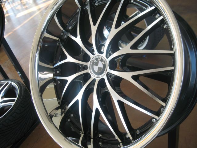 BMW WHEELS/RIM E85 E89 Z4 Z8 335i 335d 335xi Black Diamond / Stainless Chrome Lip 19" - Image 2