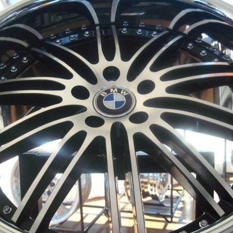 BMW WHEELS/RIM 750i 750Li 760i 760Li X5 X6 M Diamond Cut Face / Stainless Chrome Lip 20"