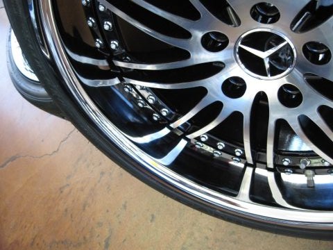 MERCEDES WHEELS/RIM CL500 CL550 S500 S550 S600 S65 Diamond Cut / Black Inner Spokes / Chrome Lip 22" - Image 5
