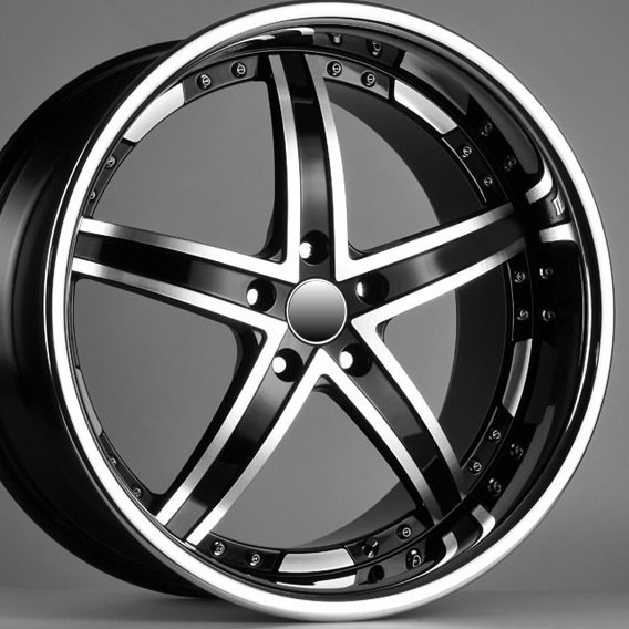 MERCEDES WHEELS/RIM CLK320 CLK350 CLK500 Diamond Cut / Black Inner Spokes / Chrome Lip 19"