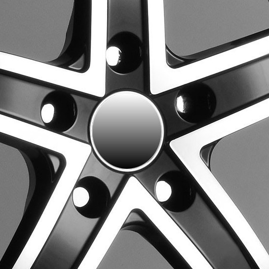 MERCEDES WHEELS/RIM E E55 E320 E350 E550 Diamond Cut / Black Inner Spokes / Chrome Lip 19"