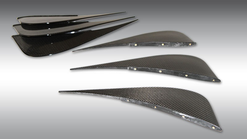 Novitec Ferrari 458 Italia Carbon Rear Diffuser Fins - Image 5