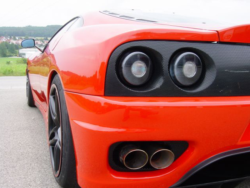 Novitec Rosso Power-Optimized Exhaust System in Stainless Steel with Flap-Regulation for Ferrari 360
