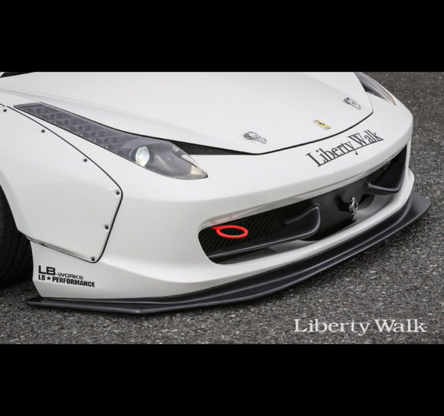 Liberty Walk/LB Performance Ferrari 458 WORKS Lip Spoiler Complete Body Kit [FRP]
