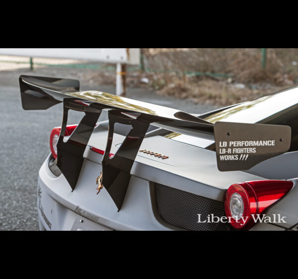 Liberty Walk/LB Performance Ferrari 458 Rear Wing Ver.1 [Dry Carbon]