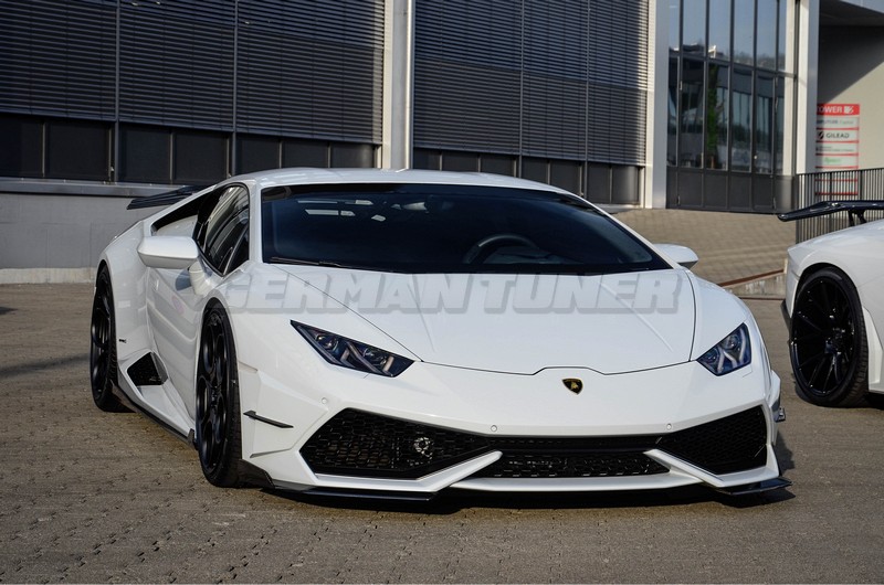 DMC Lamborghini LP610 Huracan Forged Carbon Fiber Front Lip “Affari”: Dual Splitters fit the OEM Bumper of the Coupe & Roadster