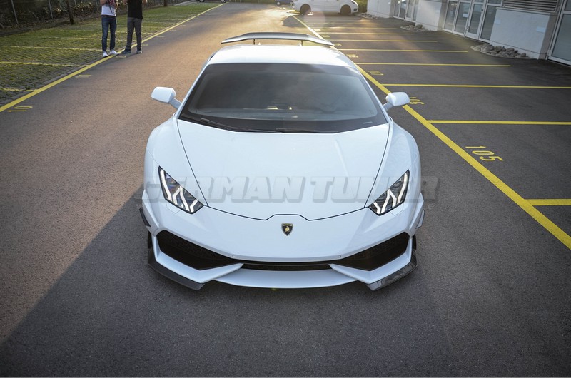 DMC Lamborghini LP610 Huracan Forged Carbon Fiber Front Lip “Affari”: Dual Splitters fit the OEM Bumper of the Coupe & Roadster - Image 3