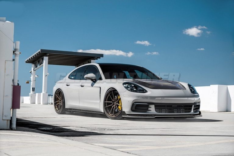 DMC Carbon Fiber (2017-2022) Model G2 Front Lip Spoiler for Porsche Panamera 971