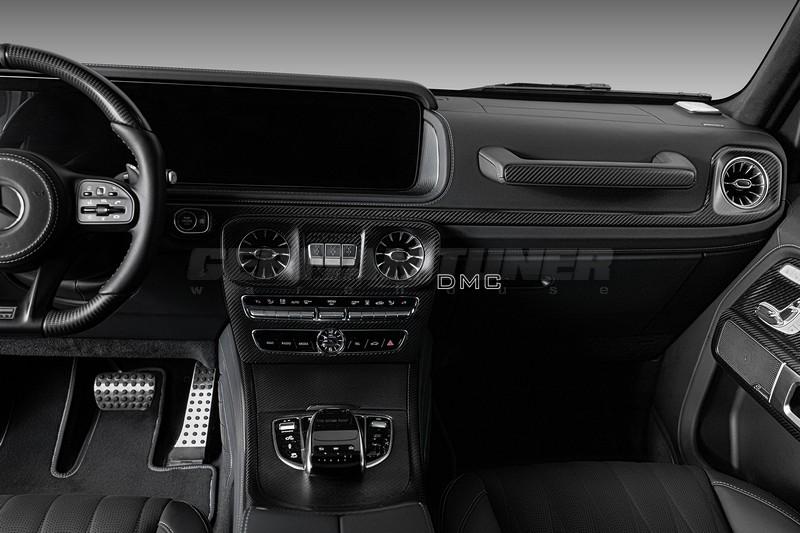 DMC Carbon Fiber Aircondition Vents Cover for Mercedes-Benz G-Class W463A W464 AMG C63 - Image 2