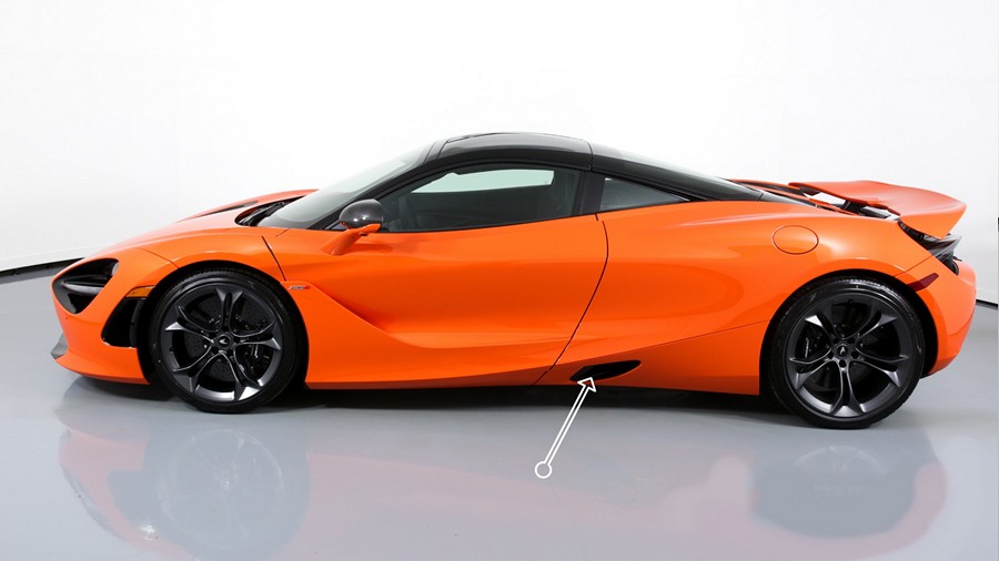DMC Carbon Fiber Door Side Panel Vent Intake Covers for McLaren 720s