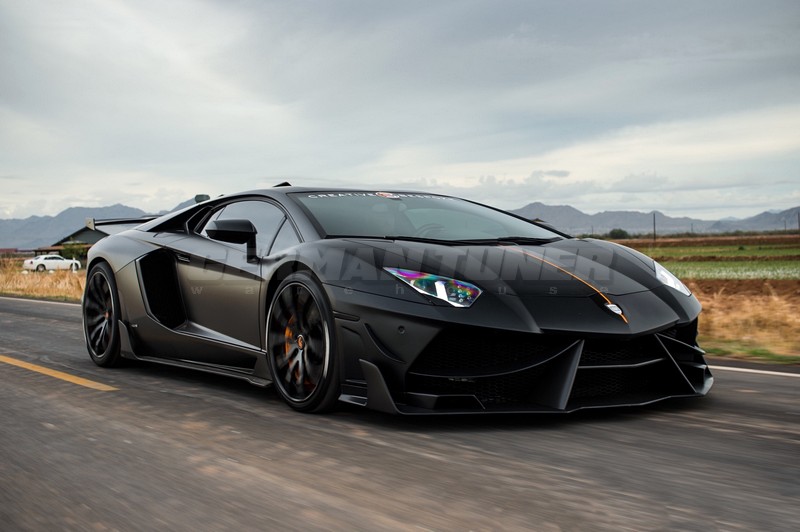 DMC Lamborghini Aventador: Forged Carbon Fiber Front Bumper & Splitter: Edizione GT Super Trofeo Style fits LP700 LP740 LP750 S OEM Body Coupe & Roadster - Image 2